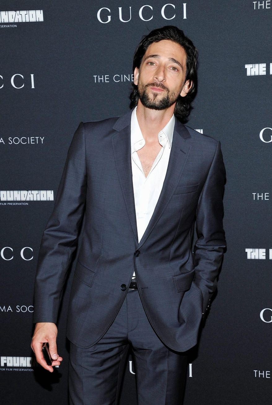 Adrien Brody has been suggested as a suitable actor to play Rep. Anthony D. Weiner, should Hollywood go after the New York Democrat's story. (AP Photo)