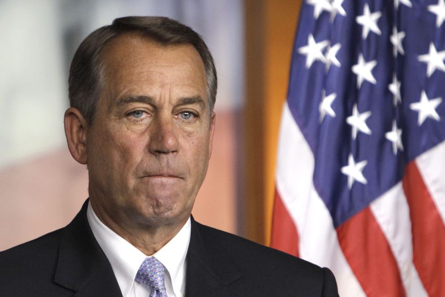 **FILE** House Speaker John A. Boehner, Ohio Republican (Associated Press)