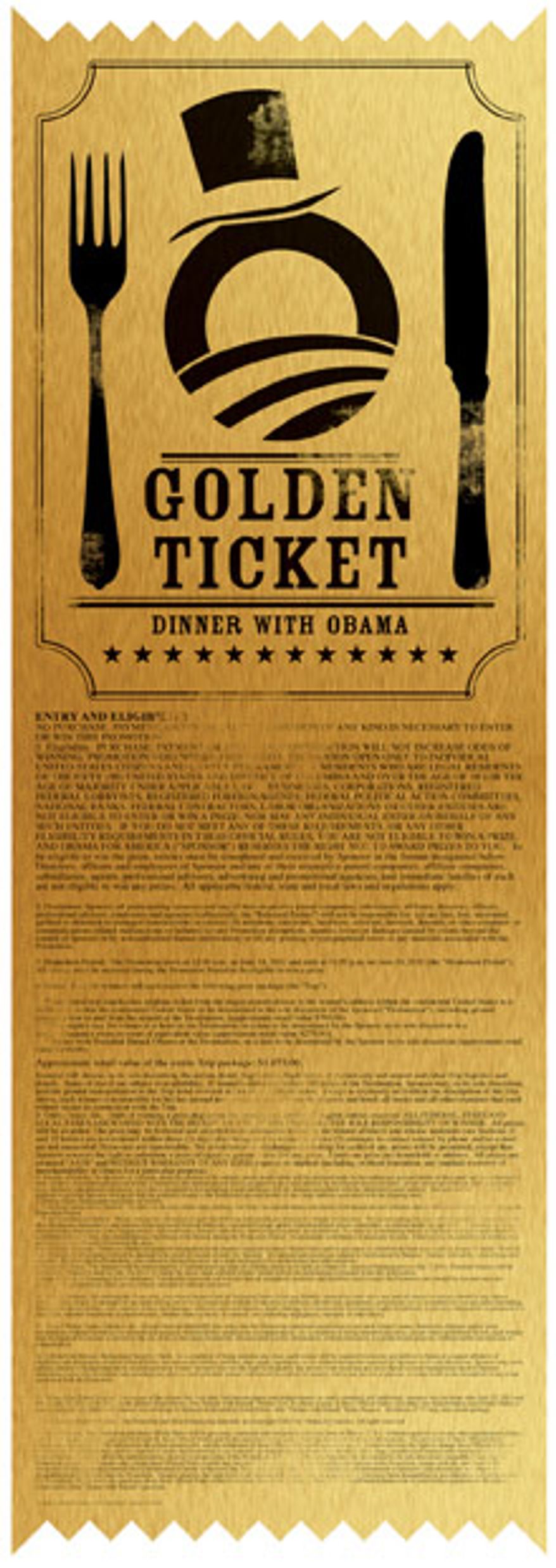 Illustration: Obama's Golden Ticket