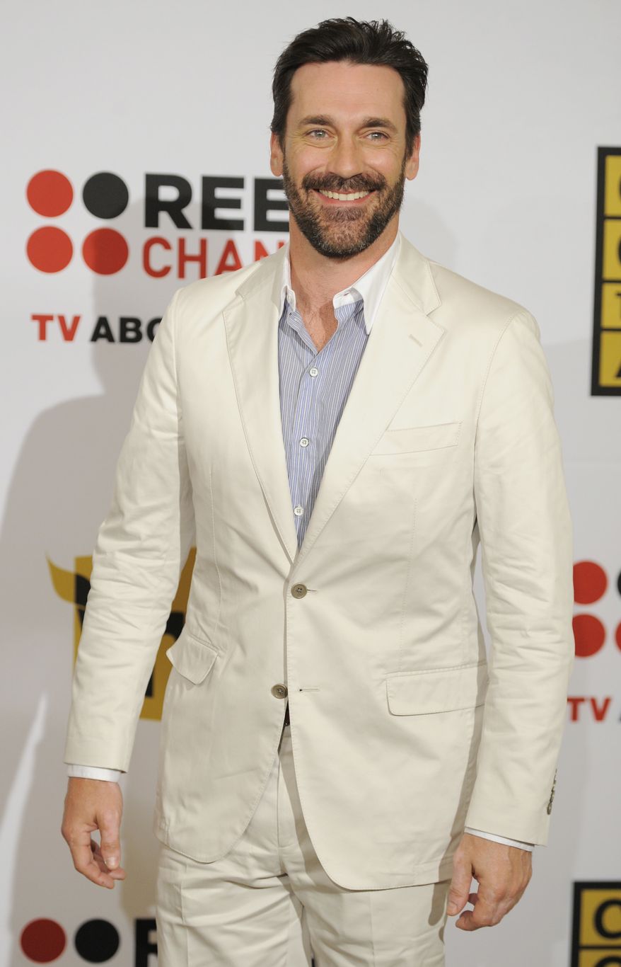 ** FILE ** In this Monday, June 20, 2011, file photo, actor Jon Hamm poses for a photo at the inaugural Critics' Choice Television Awards in Beverly Hills, Calif. (AP Photo/Chris Pizzello, File)