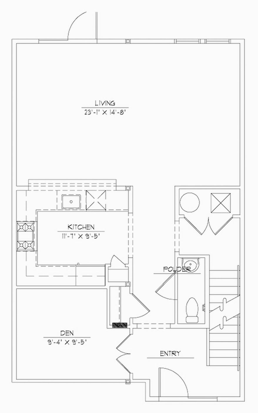 Waterford Development is offering more than 20 floor plans, including one featuring a kitchen, den and living area on the first level, with two bedrooms with walk-in closets and two full baths upstairs.