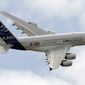 ** FILE ** The Airbus A380 giant jetliner (AP Photo/Remy de la Mauviniere)