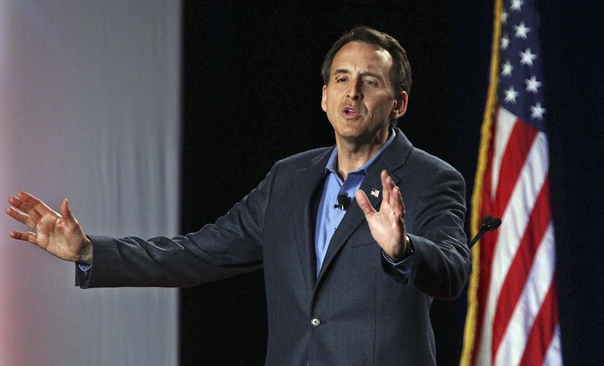 **FILE** Republican presidential hopeful and former Minnesota Gov. Tim Pawlenty speaks at the AFP RightOnline Conference in Minneapolis on June 18, 2011. (Associated Press/The Star Tribune)
