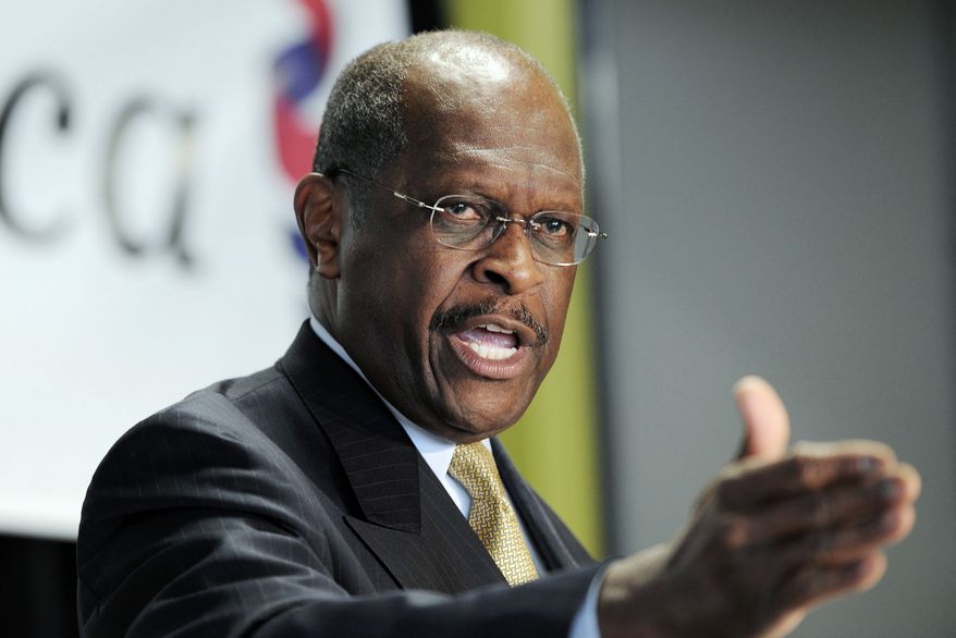 Republican presidential candidate Herman Cain is trying to win over a party that hasn't had a black nominee. (Associated Press)