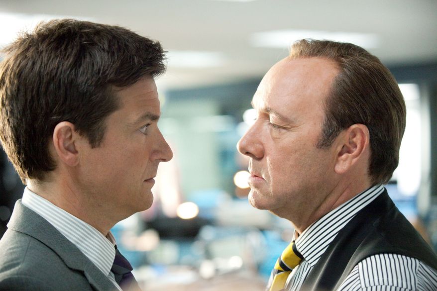 The new comedy "Horrible Bosses" features Kevin Spacey (right) as the sadistic employer of Jason Bateman's character. (Warner Bros. Pictures via Associated Press)