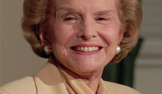 ** FILE ** Former first lady Betty Ford is pictured in 1994. (AP Photo/Doug Mills, File)