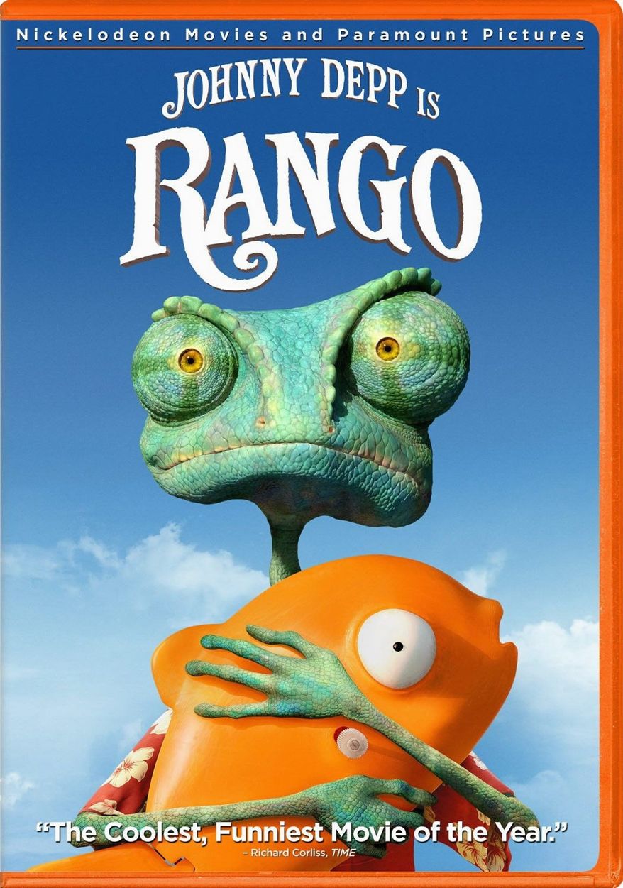 DVD Cover for Paramount Home Video's release "Rango.