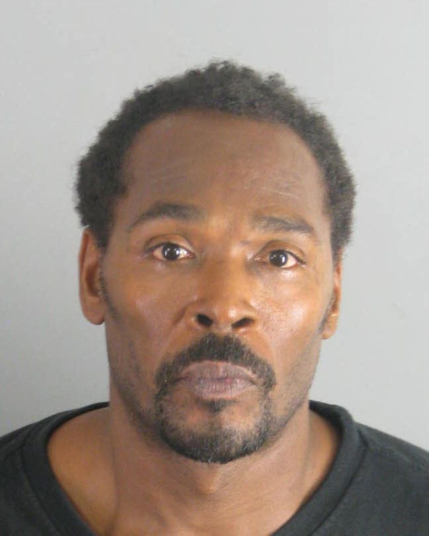 Rodney King, seen here in a booking handout photo provided by the Riverside County Sheriff&#39;s Department, was arrested by the Moreno Valley, Calif., Police Department July 12, 2011, on suspicion of driving under the influence. (Associated Press/Riverside County Sheriff&#39;s Department)