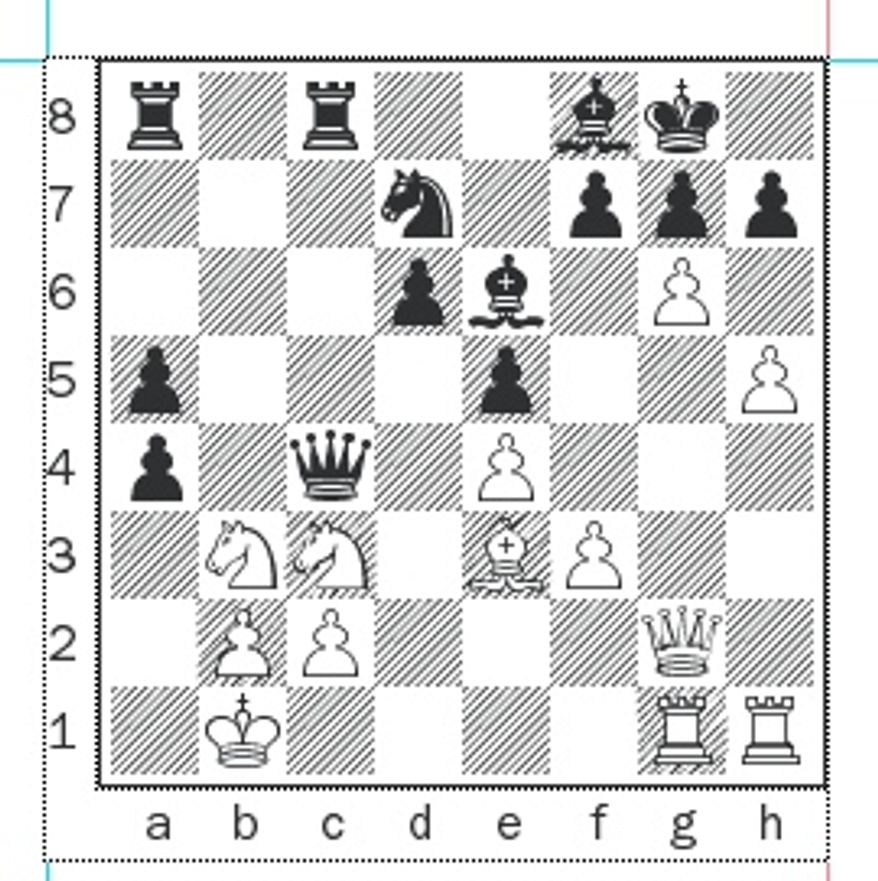 Bodek-Wang after 22...Bf8.