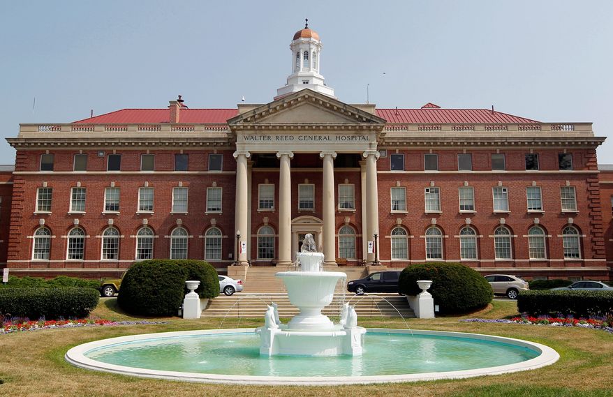 The Walter Reed Army Medical Center in Northwest Washington has been the military's flagship hospital, where patients from privates to presidents have gone for care for more than a century. It is being divided and moved. (Associated Press)