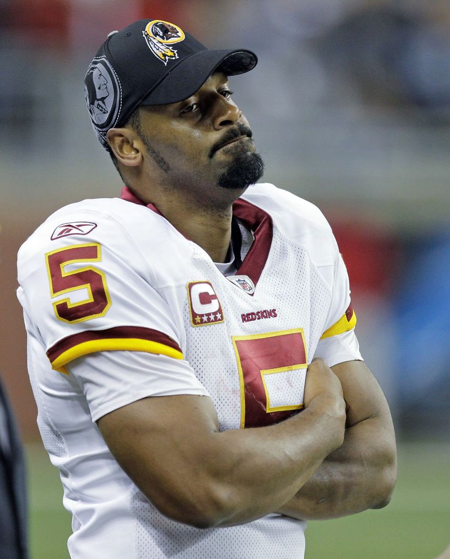 Quarterback Donovan McNabb is on his way to Minnesota after one unfulfilling season in Washington. (Associated Press)