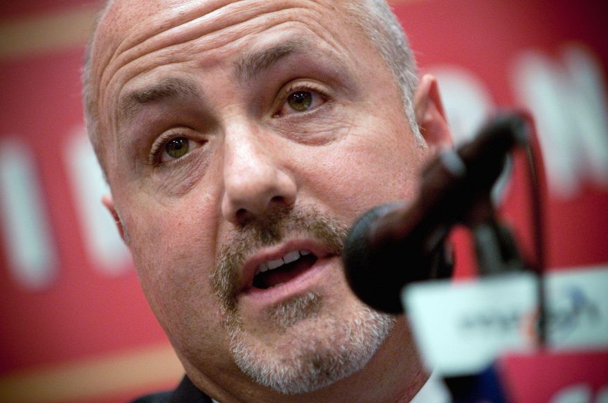 The Washington Nationals are interested in adding a starting pitcher and center fielder at the winter meetings, which begin Monday. The Nats are also said to be linked to first baseman Prince Fielder, who could be the second straight big splash general manager Mike Rizzo adds at through free agency in back-to-back offseasons. (Allison Shelley / The Washington Times)