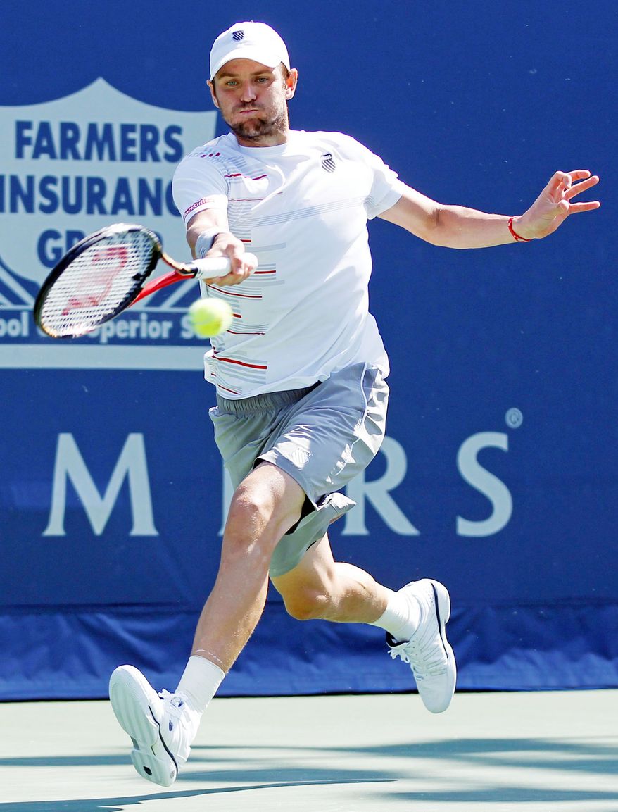 ASSOCIATED PRESS
Mardy Fish won the Atlanta Tennis Championships in July and was a finalist in the Farmers Classic this past weekend.