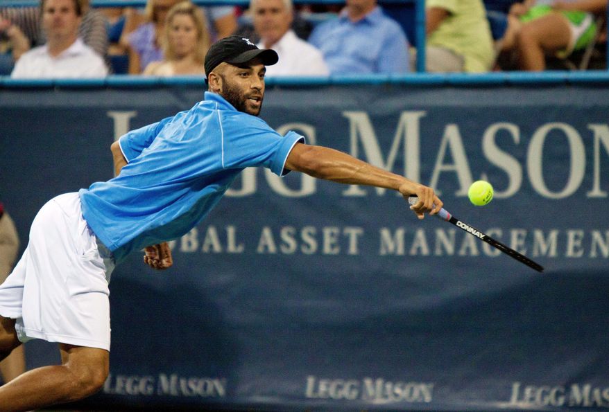 James Blake, 31, is aware his prime days as a player are behind him. Thus, he wants to impart the knowledge he learned from stars such as Andre Agassi and Pete Sampras. (Pratik Shah/The Washington Times)