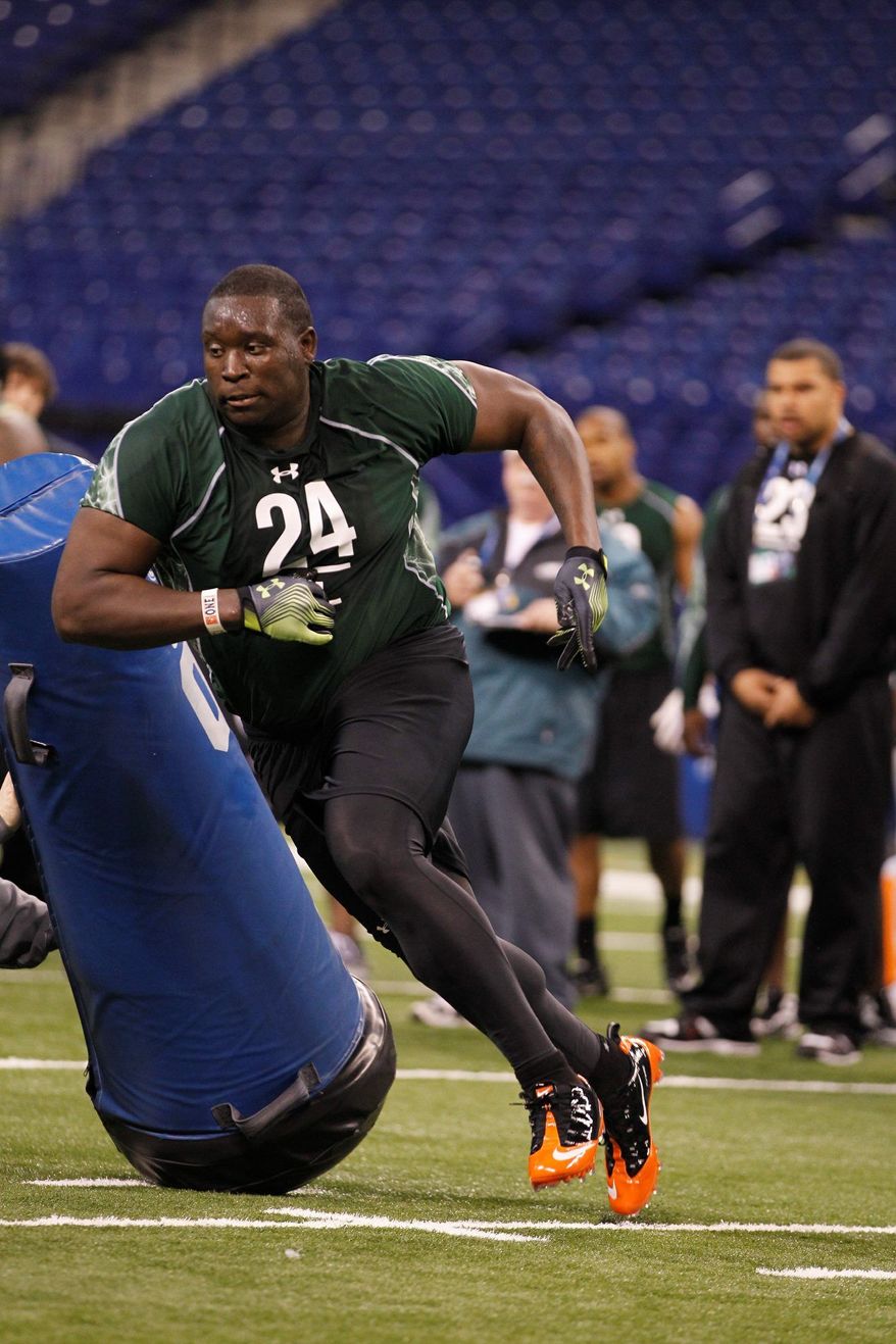 **FILE** Redskins defensive end Jarvis Jenkins was drafted 41st overall out of Clemson in April. (Associated Press)