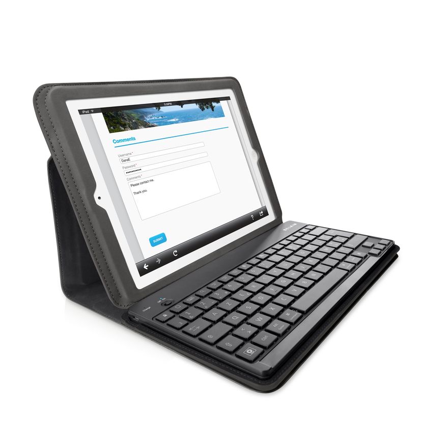 The new, $99 Belkin Keyboard Folio for iPad 2, announced Aug. 5. (Photo courtesy of Belkin)