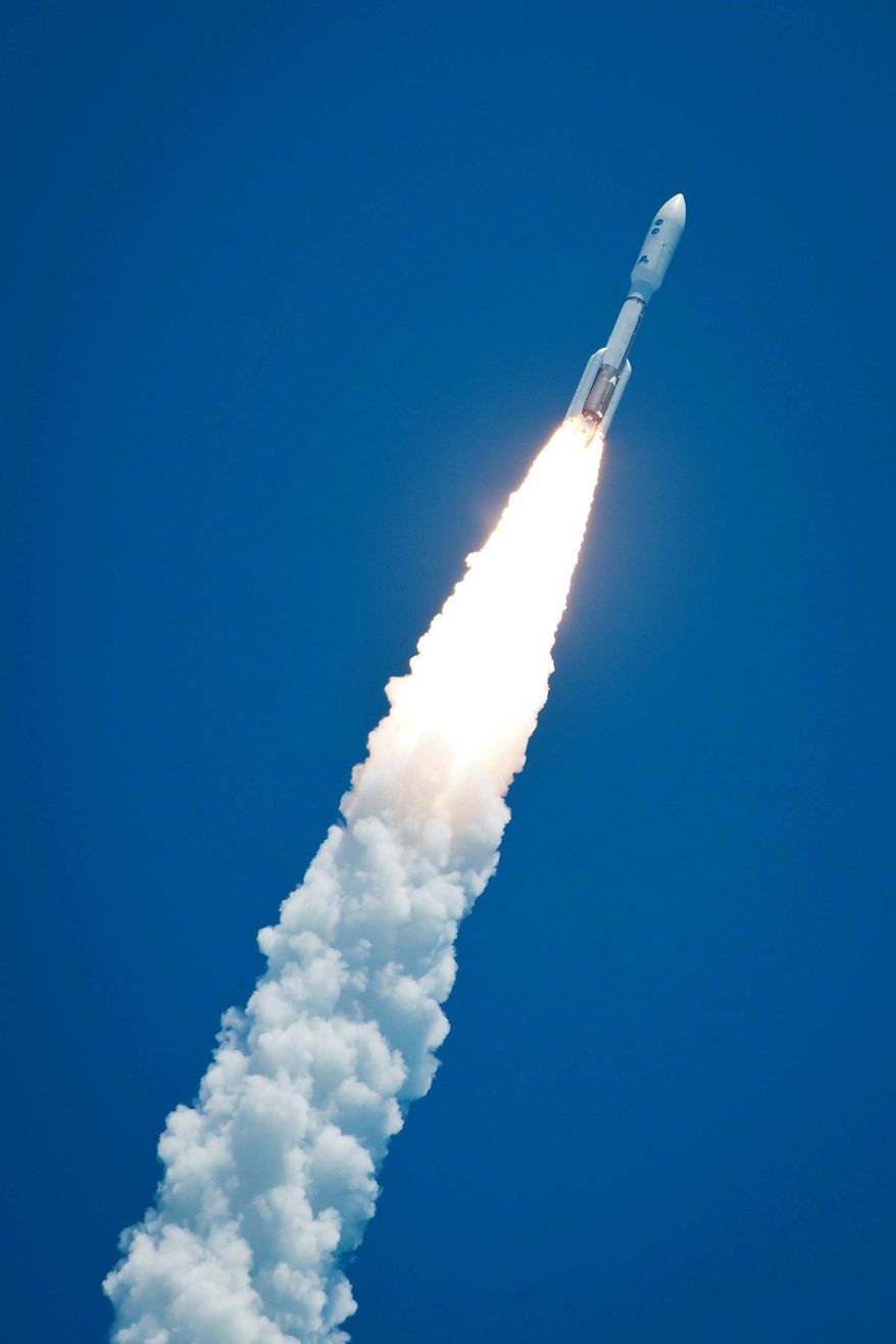 ASSOCIATED PRESS
An Atlas V rocket launches with the Juno spacecraft payload at Cape Canaveral Air Force Station in Florida on Friday.