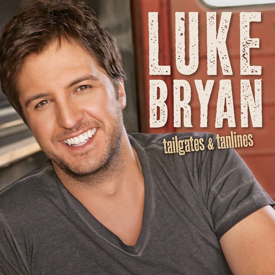 In this CD cover image released by Capitol Records Nashville, the latest release by Luke Bryan, "Tailgates & Tanlines," is shown. (AP Photo/Capitol Records Nashville)