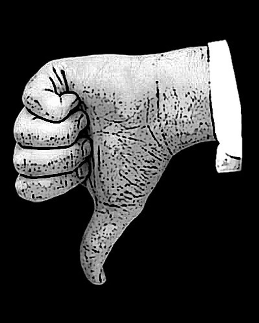Illustration: Thumbs down