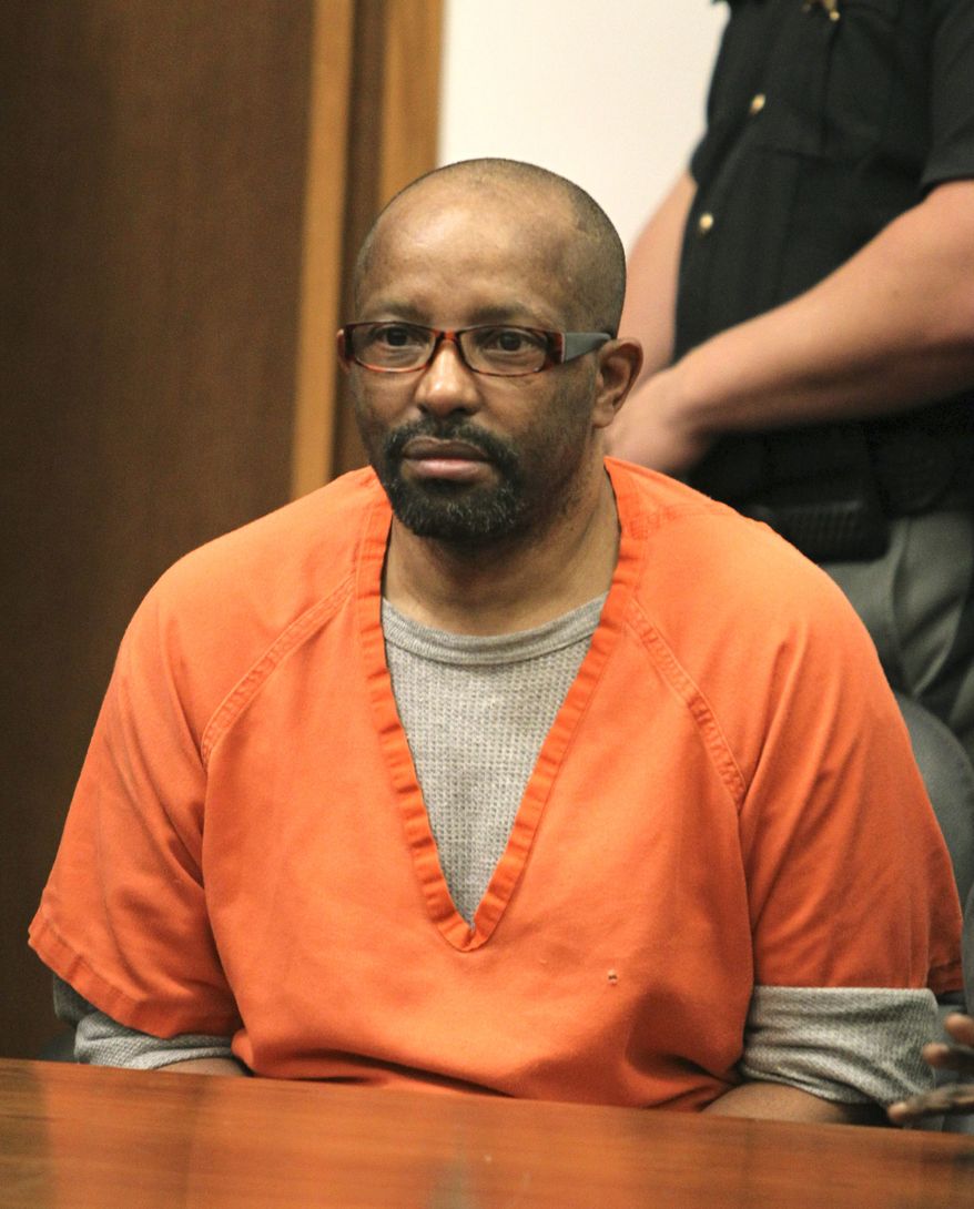 **FILE** Anthony Sowell sits in the courtroom before the jury recommended the death penalty for Sowell on Aug. 10, 2011 in Cleveland. (Associated Press/The Plain Dealer)