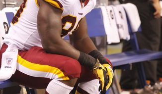 Washington Redskins linebacker Brian Orakpo had three tackles, one for a loss, in Friday&#39;s preseason win over the Indianapolis Colts. (AP Photo/Michael Conroy)