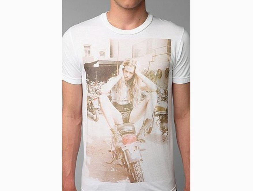 An Urban Outfitters T-shirt emblazoned with a controversial photo of model Hailey Clauson has resulted in a lawsuit against the apparel chain. (Urban Outfitters)