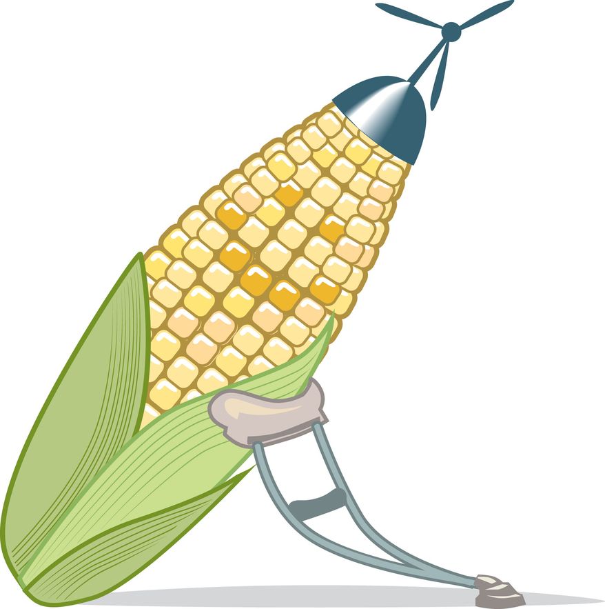 Illustration: Ethanol by Linas Garsys for The Washington Times