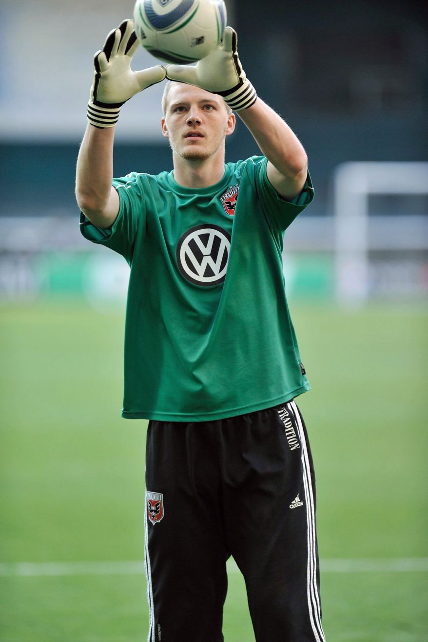 Joe Willis has started three games for D.C. United, giving up four goals on 16 shots. (Courtesy Ben Keller/D.C. United)