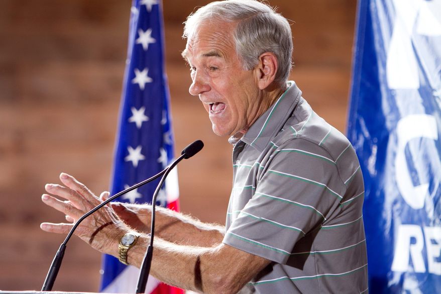 ** FILE ** Rep. Ron Paul, Texas Republican (Associated Press)