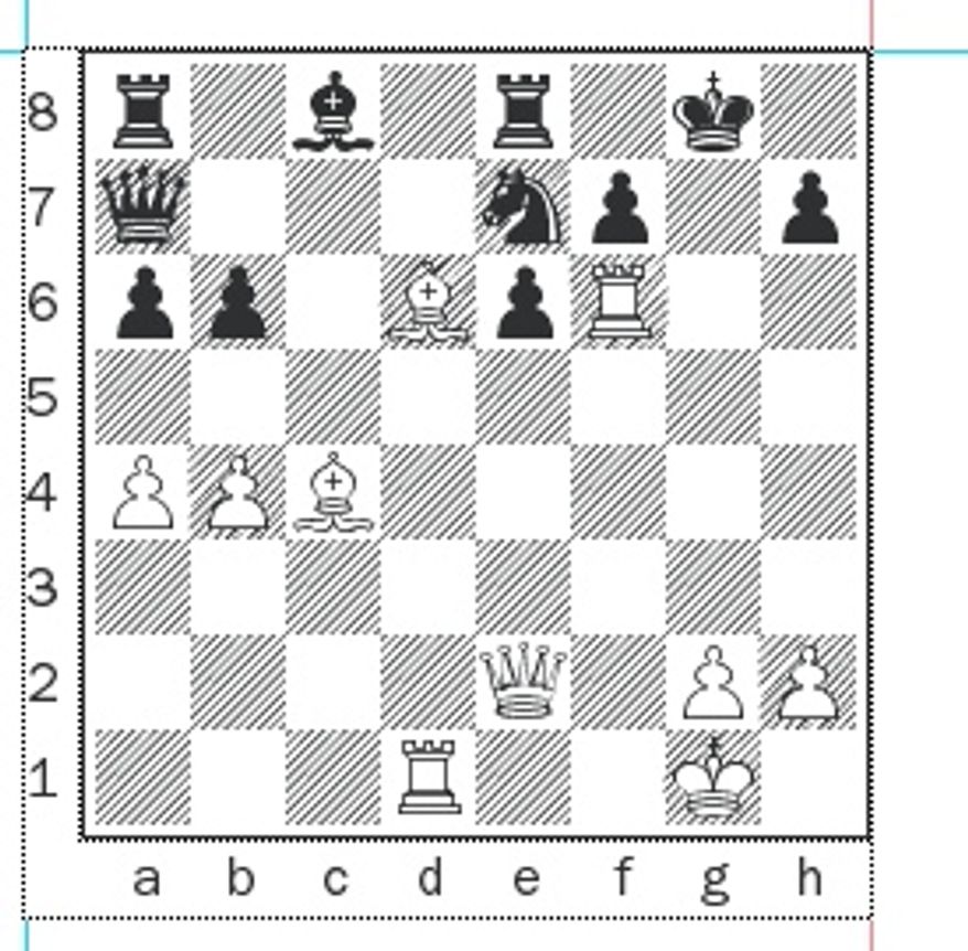 Potkin-Shirov after 27...Ne7.