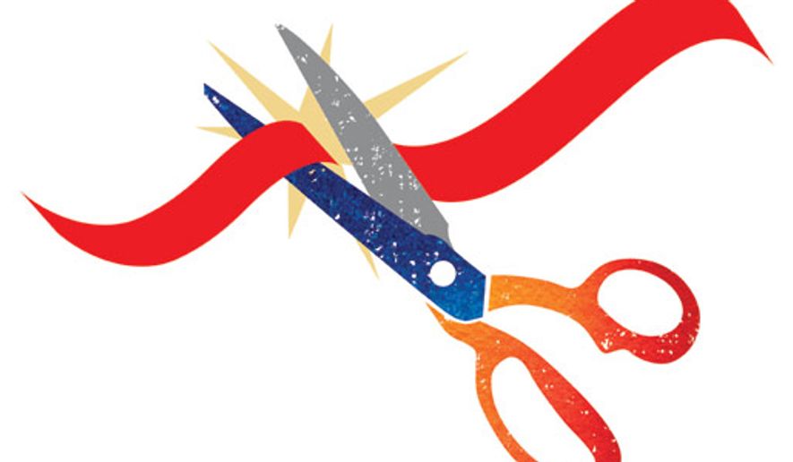 Illustration: Red tape by Greg Groesch for The Washington Times