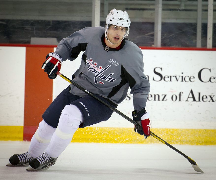 ** FILE ** Center Mattias Sjogren honed his skills in the Swedish Elite League for the past three seasons. He signed with the Capitals over the summer. (Rod Lamkey Jr./The Washington Times)