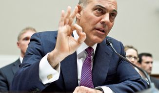 LENDER: Jonathan Silver, head of the Energy Department program that approved the $535 million deal for Solyndra in 2009, faced some of the toughest questioning Wednesday by a House investigations subcommittee. (T.J. Kirkpatrick/The Washington Times)