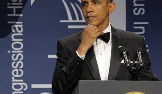 President Obama addresses the Congressional Hispanic Caucus Institute&#39;s 34th Annual Awards Gala in Washington on Sept. 14, 2011. (Associated Press)