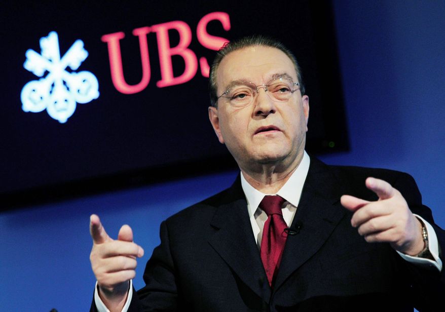 "If someone acts with criminal energy, then you can't do anything," says Oswald Gruebel, CEO of Swiss bank UBS. (Associated Press)
