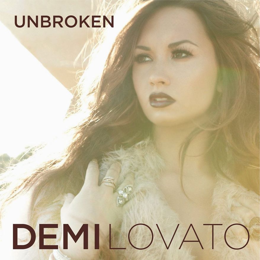 Album cover for Demi Lovato's "Unbroken".