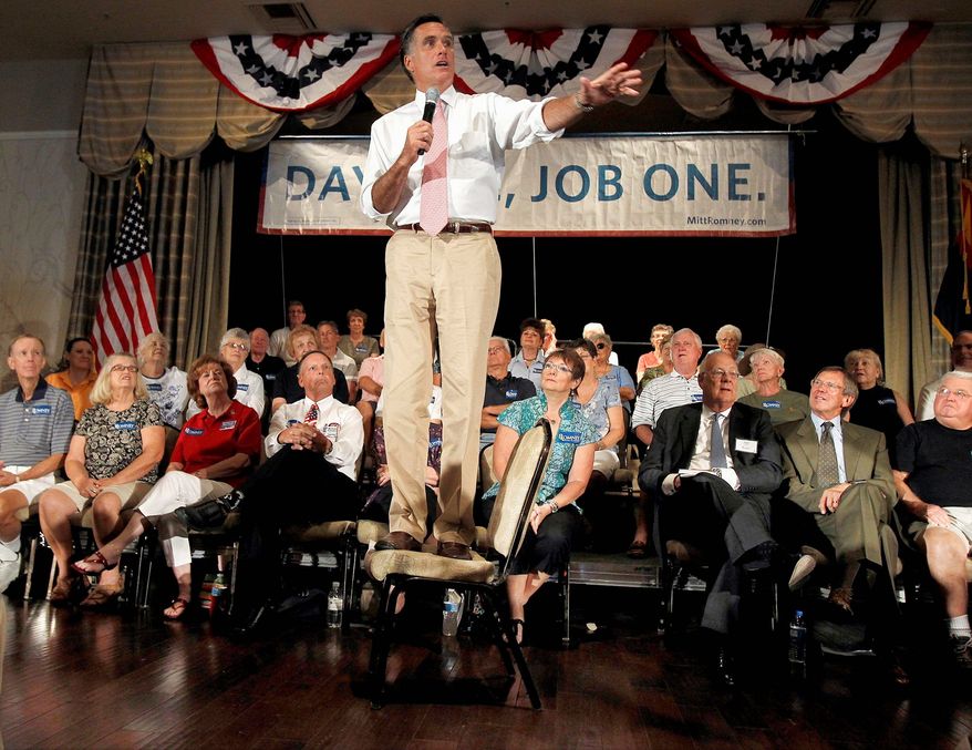 The spread-out 2012 Republican primary schedule may help Mitt Romney if the contest for the nomination turns into a marathon. (Associated Press)