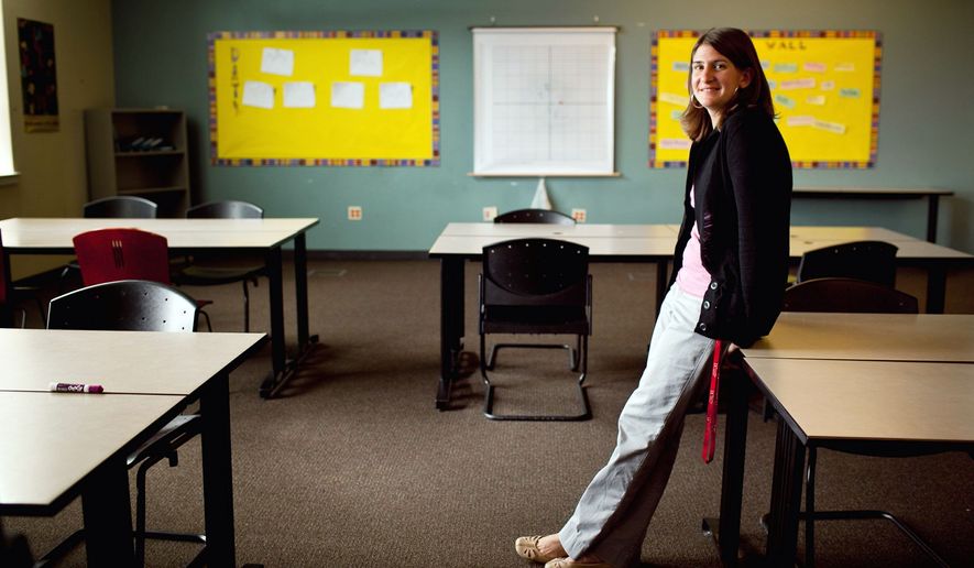 &quot;This is definitely my passion,&quot; D.C. Teacher of the Year Shira Fishman says of teaching. After working as a mechanical engineer, she changed careers and now teaches math at McKinley Technology High School in Northeast. &quot;She has an uncanny ability to make the content come to life,&quot; says McKinley Principal David Pinder. (Andrew Harnik/The Washington Times)