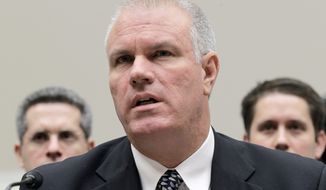 **FILE** Solyndra CEO Brian Harrison invokes his Fifth Amendment right as he appears before the House Oversight and Investigations subcommittee on Capitol Hill on Sept. 23, 2011. The panel is examining Solyndra&#39;s government loan. (Associated Press)