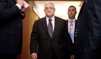 Palestinian Authority President Mahmoud Abbas is gambling  on a favorable response about statehood from the U.N. (Associated Press)
