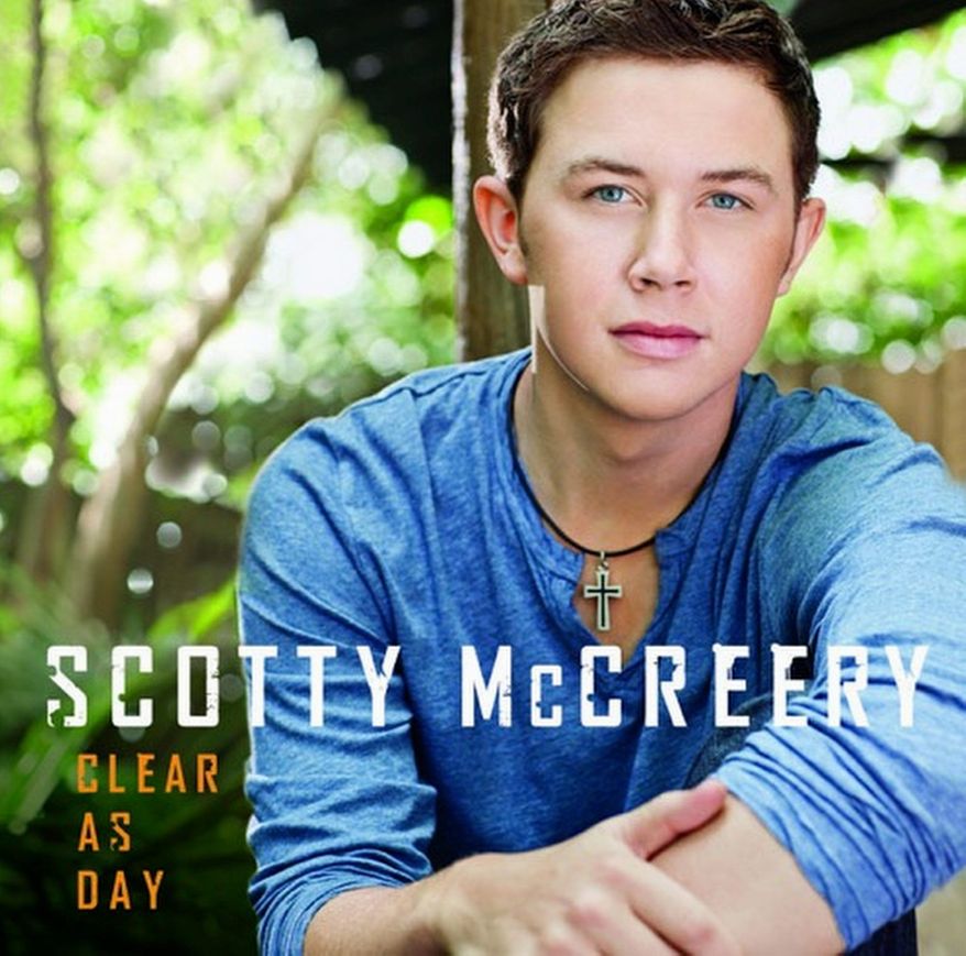 Album cover for Scotty McCreery's new release "Clear as Day" that arrives in stores today.