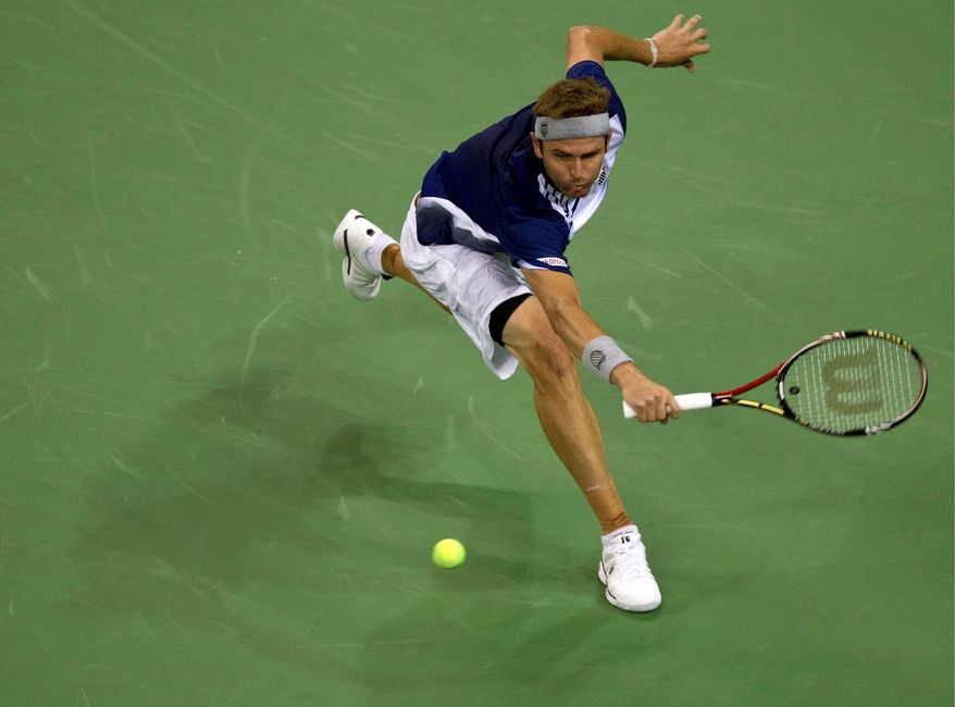Mardy Fish has battled through injuries in his career. After winning the silver medal at the Athens Games in 2004, he had two surgeries on his left wrist in 2005 that nearly ended his career. (Associated Press)