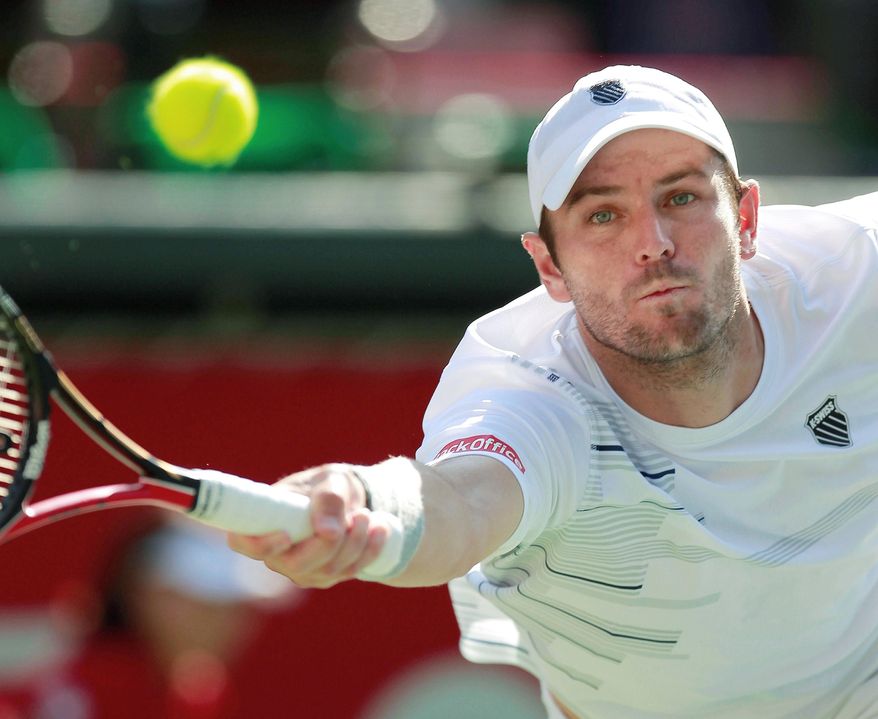Mardy Fish, 29, won in Atlanta this season for his sixth career title, and he advanced to the finals in Los Angeles and Montreal. (Associated Press)