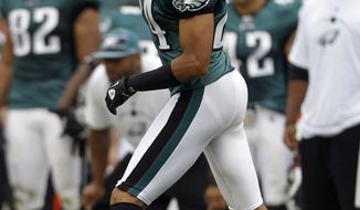 Philadelphia Eagles cornerback Nnamdi Asomugha spoke to reporters on Wednesday and said he and his teammates knew that the team wouldn&#39;t be perfect right away, despite many experts pegging them as one of the top teams in the NFC. The Eagles, with one win on the year, have struggled thus far and face the Redskins on Sunday. (AP Photo/Alex Brandon)