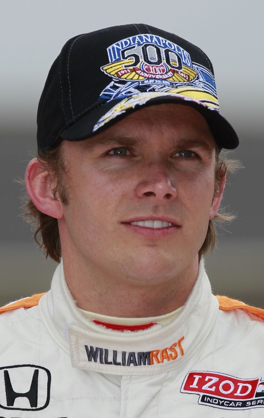 IndyCar driver Dan Wheldon died Sunday, Oct. 16, 2011 in a fiery 15-car wreck during the Las Vegas Indy 300. (AP Photo/Dave Parker, File)
