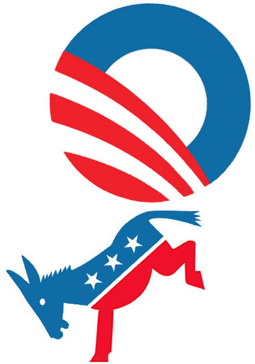 Illustration: Obama losing party support