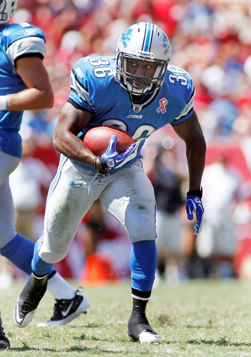 A trade to the Eagles, which has since been voided, led to Lions running back Jerome Harrison discovering he has a brain tumor. (Associated Press)