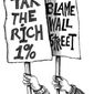 Illustration: Occupy Wall Street by John Camejo for The Washington Times