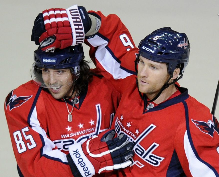 With Jay Beagle out of the lineup, 23-year-old Mathieu Perreault has really impressed in his fourth-line role. He had two points -- and scored his first goal of the season against the Philadelphia Flyers on Thursday. (AP Photo/Nick Wass)
