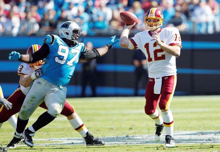 Quarterback John Beck had a passer rating of 80.8 in his debut as the Redskins starter Sunday. The problem was, Carolina's Cam Newton's number was 127.5 and the rookie from Auburn was the difference in the game's outcome.
